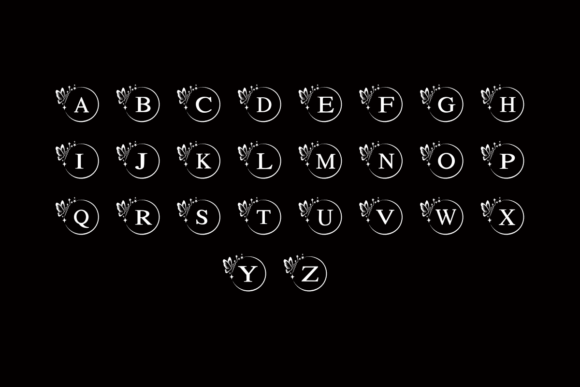 Butterfly Magic Font PNG with transparent background - Preview 1