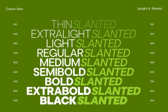 Cavren Sans Font - Preview 1