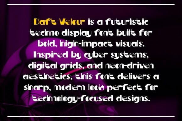 Daft Velour Font - Preview 1