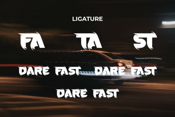 Dare Fast Font - Preview 6
