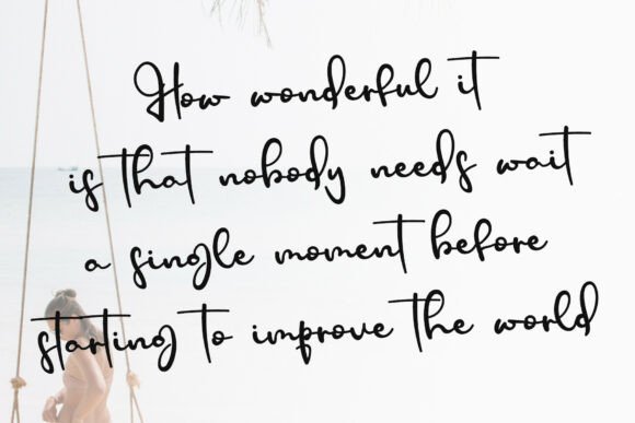 Elegant Signature Font - Preview 4
