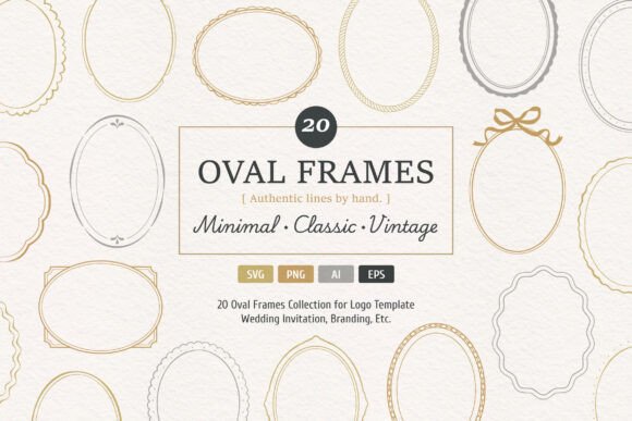 Minimal Classic Oval Frames Collection