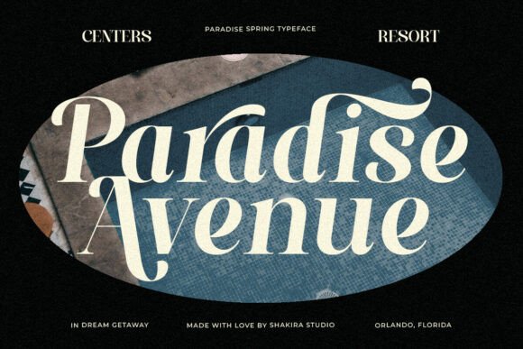 Paradise Spring Font PNG with transparent background - Preview 5