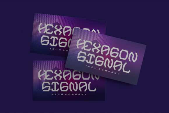 Polygon Block Font PNG with transparent background - Preview 1