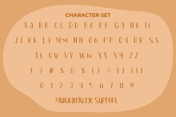 Pumpkin Donut Font PNG with transparent background - Preview 4