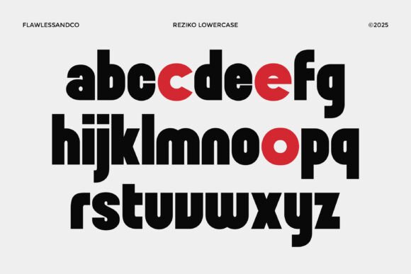 Reziko Font PNG with transparent background - Preview 6