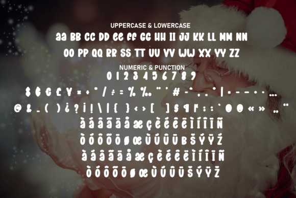 Santa Spark Joy Font PNG with transparent background - Preview 6