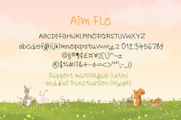 Aim Flo Font - Preview 5