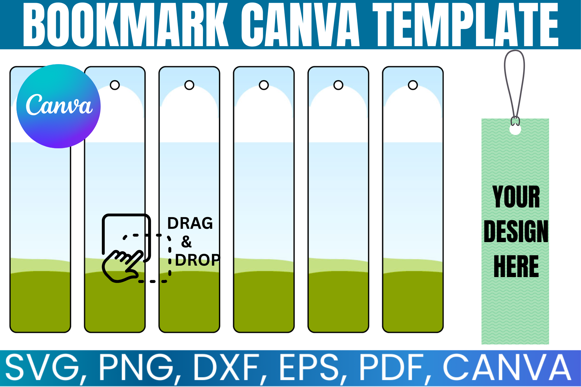 Bookmark Template, Custom Bookmark