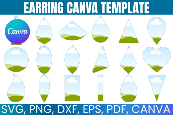 Earring Template Svg Bundle