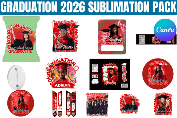 Graduation Editable Bundle 2026 Graphic Print Templates By Gfx Shaown