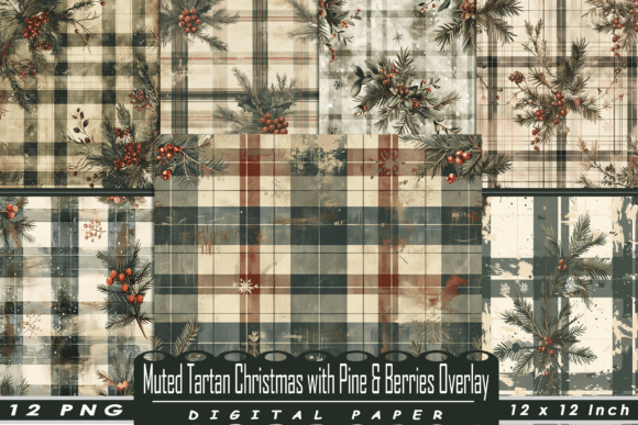 Muted Tartan Christmas with Pine