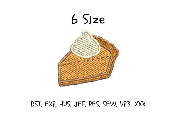 Pumpkin Pie Embroidery Design