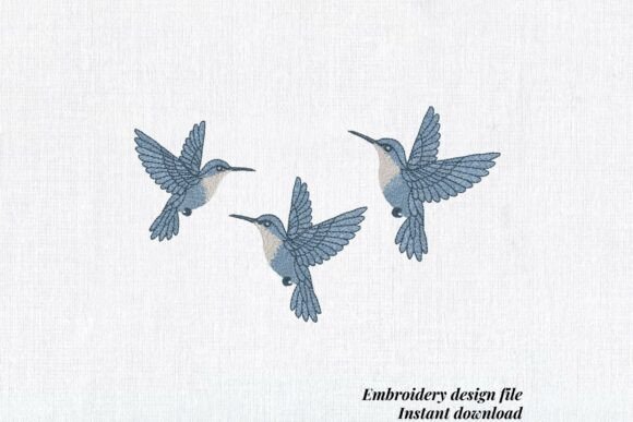 Spring Hummingbirds Trio