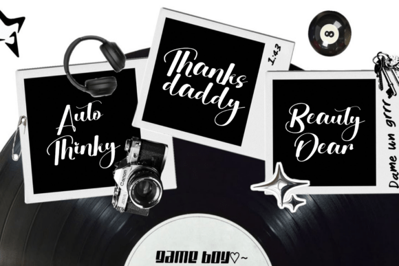 Angela Fairy Font PNG with transparent background - Preview 2