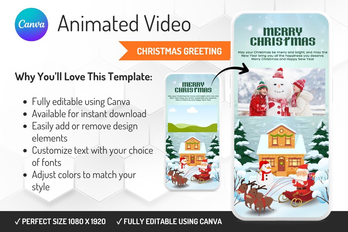 Christmas Greeting Animated Video Style 03