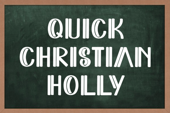 December Christmas Font - Preview 1