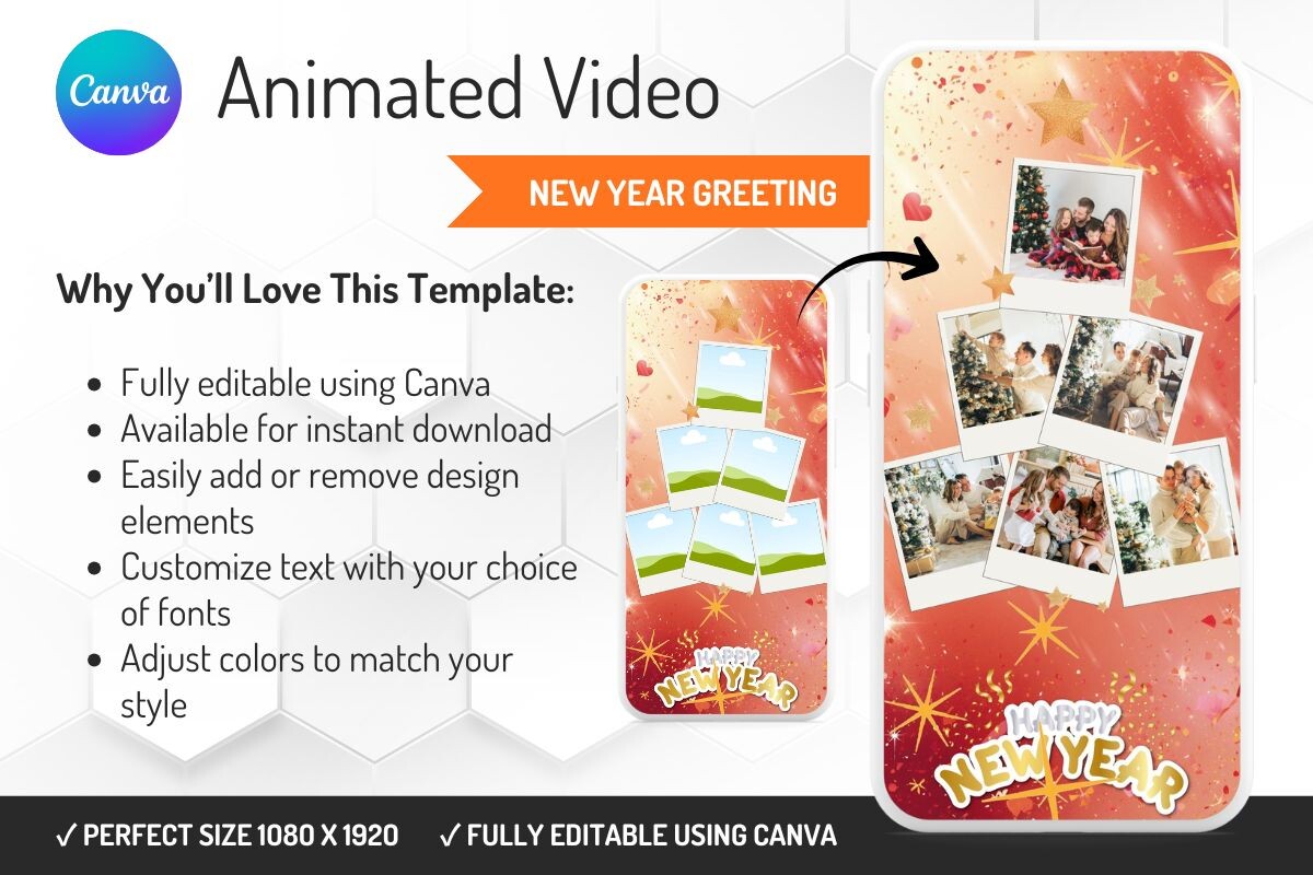 New Year Greeting Animated Video Template