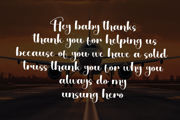 Righty Handy Font PNG with transparent background - Preview 2