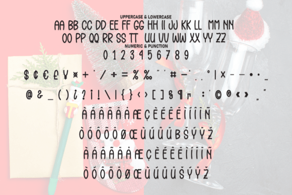Santa Brush Font PNG with transparent background - Preview 6