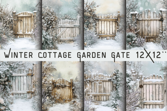 Winter Cottage Garden Gate