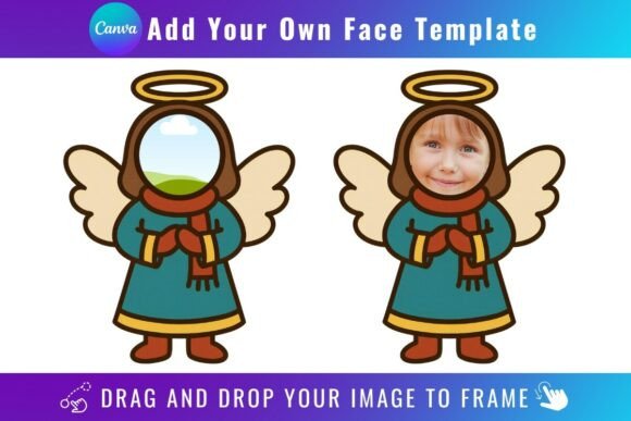 Angel Add Your Own Face Template