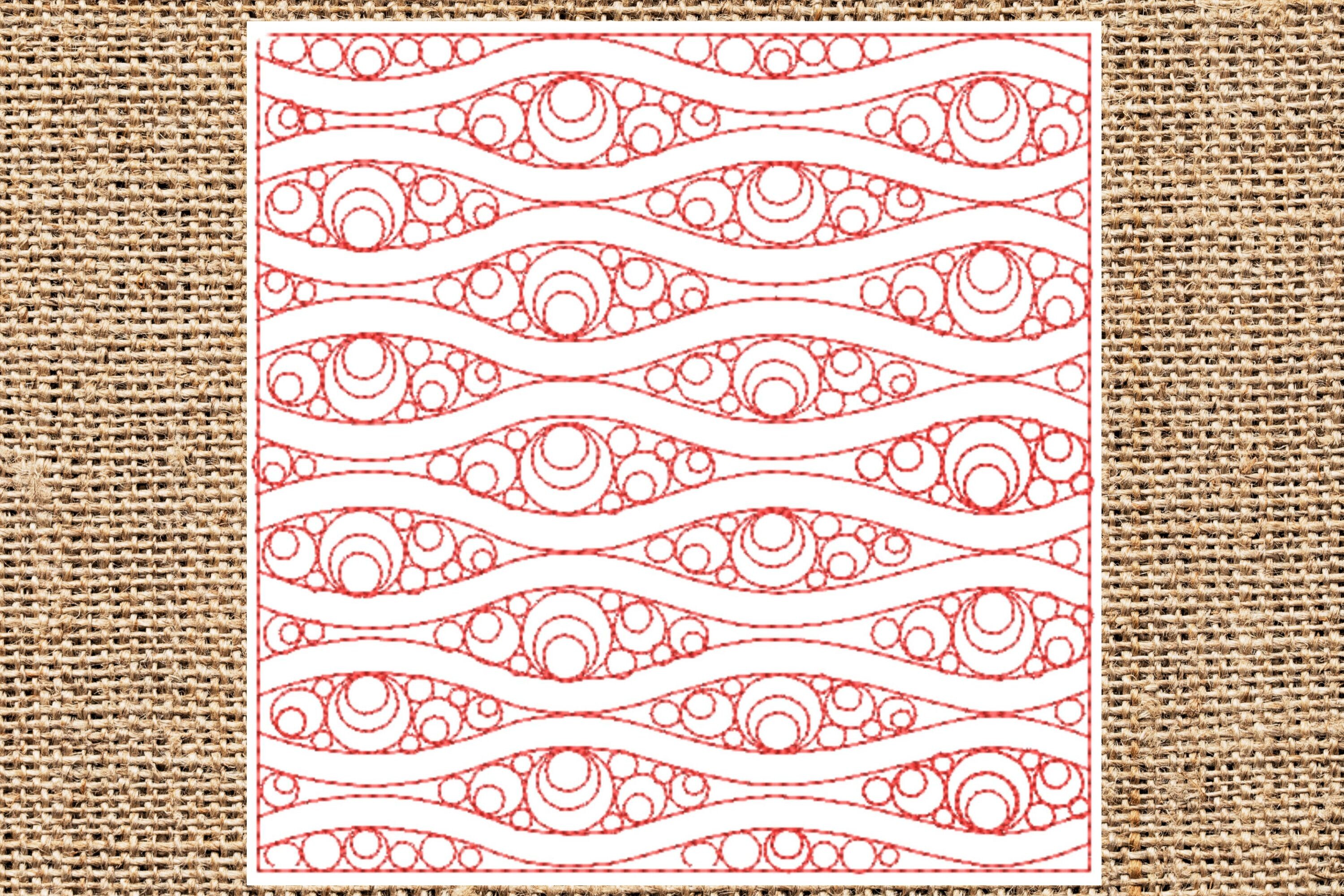 Bars and Circles Block - Six Sizes