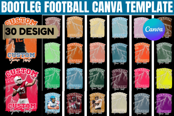 Bootleg Football Canva Template
