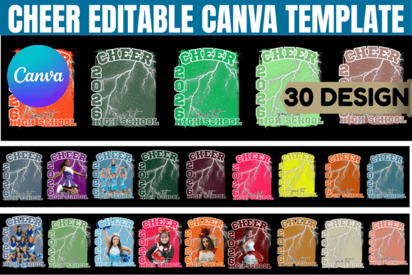Cheer Editable Canva Template Bundle