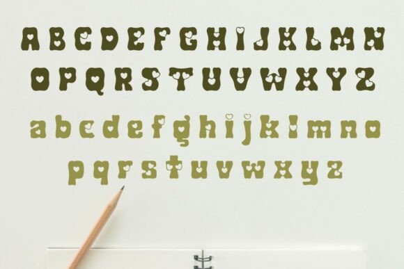 Chunky Heart Font - Preview 5