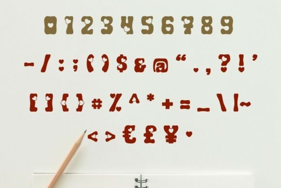 Chunky Heart Font - Preview 6