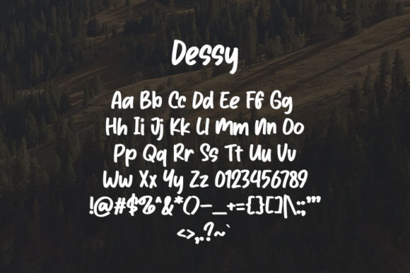 Dessy Font - Preview 1
