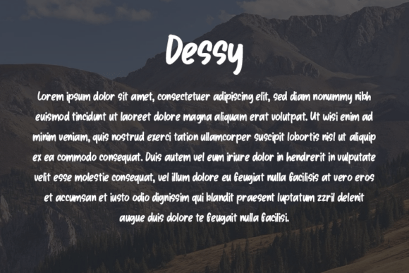 Dessy Font - Preview 2