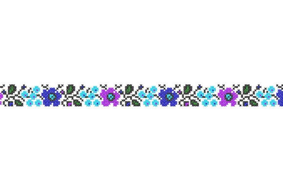 Floral Border Embroidery Design