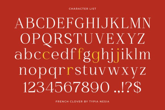 French Clover Font - Preview 1