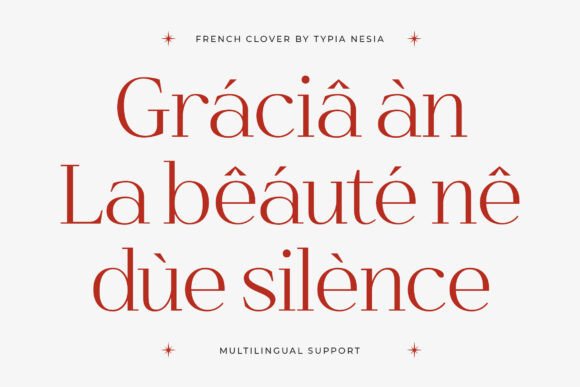 French Clover Font - Preview 3