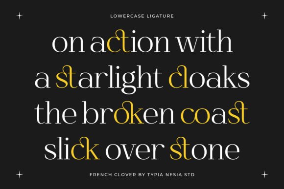 French Clover Font - Preview 5