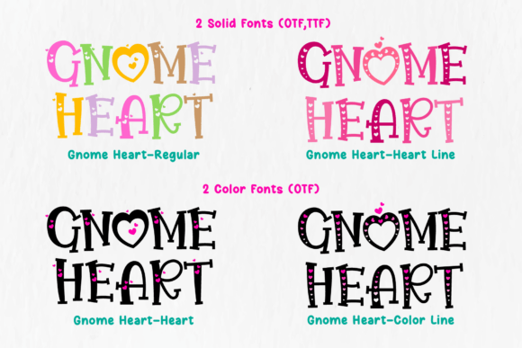 Gnome Heart Font - Preview 1
