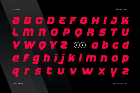 Kolbash Font PNG with transparent background - Preview 1