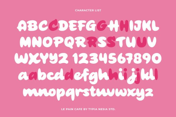 Le Pain Cafe Font PNG with transparent background - Preview 1