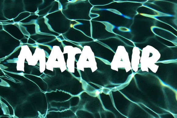 Mata Air Font PNG with transparent background - Preview 1