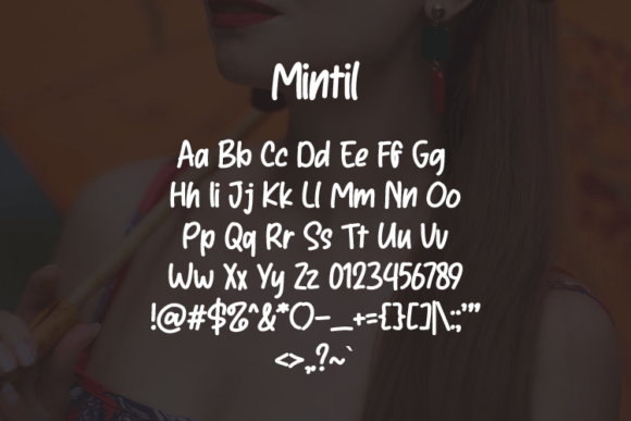 Mintil Font PNG with transparent background - Preview 1