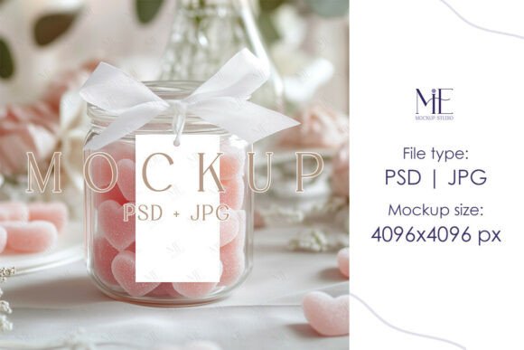 Mother Day Gift Tag Mockup Favor Tag PSD Graphic Product Mockups By Mie Mockup Studio