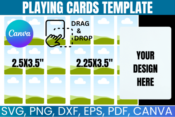 Playing Cards Template, Poker Cards