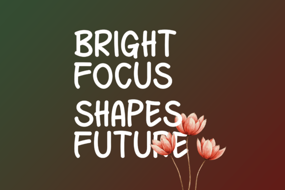 Positive Progress Font PNG with transparent background - Preview 1