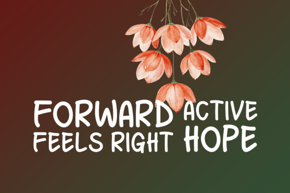 Positive Progress Font PNG with transparent background - Preview 3
