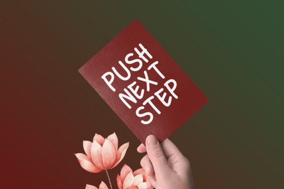 Positive Progress Font PNG with transparent background - Preview 4