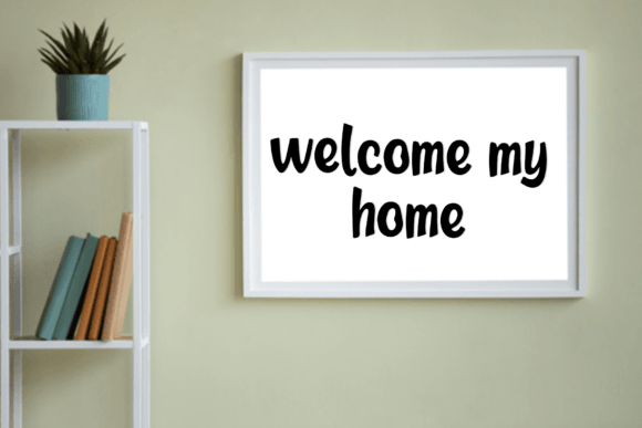 Simple Bold Font PNG with transparent background - Preview 3