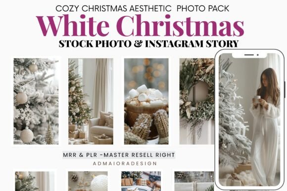 Preview of White Christmas Instagram Story social media template