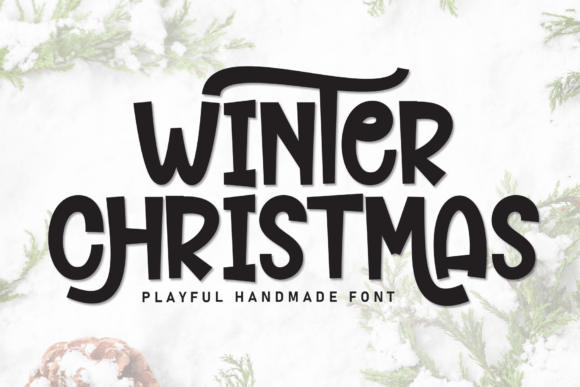 Winter Christmas Font Display Font Di Creativewhitee